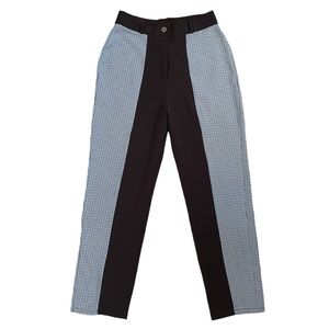 Plaid Patchwork Trousers